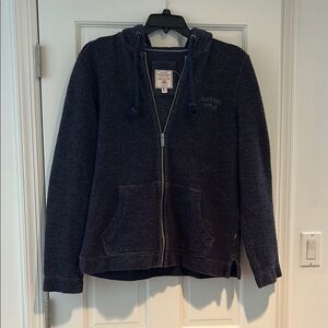 FAT FACE Aloa Blue Front Zip Cape Cod Hoodie